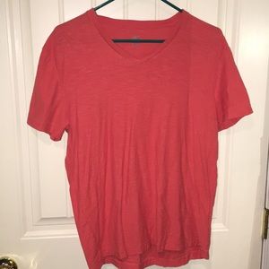 Medium Calvin Klein Pink V-Neck T-shirt